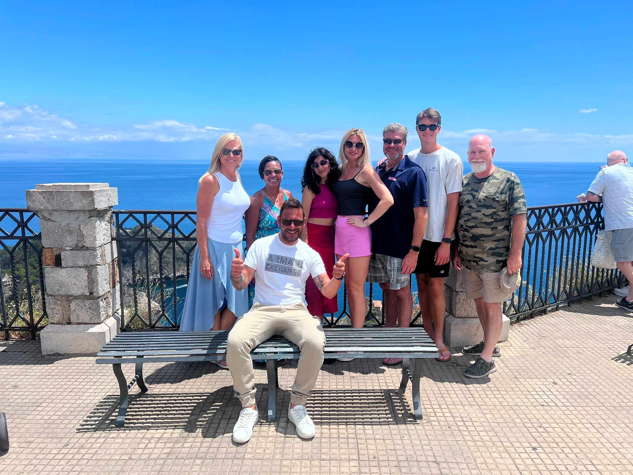 Private tour vehicle on the Sicilian coast