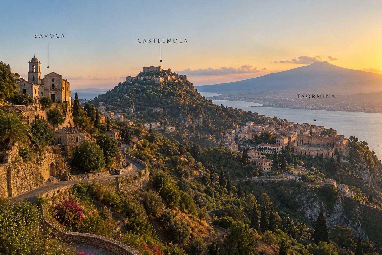 Savoca, Taormina & Castelmola private tour